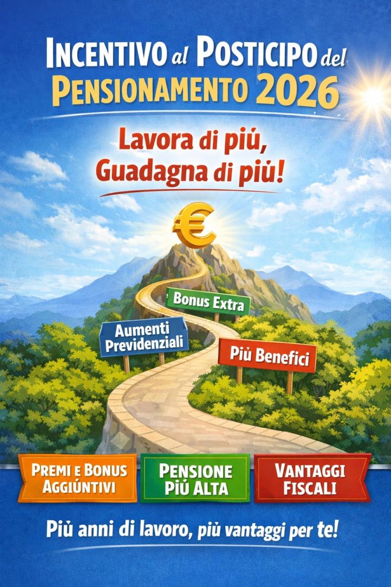 Incentivo al posticipo del pensionamento: le novità 2026